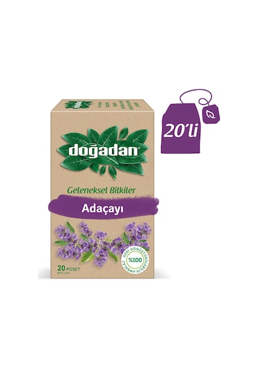 Doğadan Ada Çayı Bitki Poşet Çay 20'li 50 G