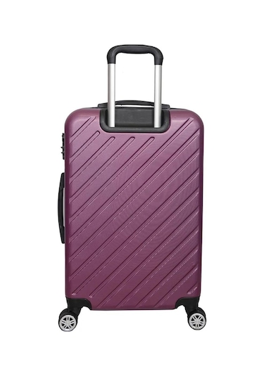 Abs Kullanışlı Renkli Büyük Boy Valiz Mor