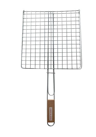 Mobilreyon Mangal Barbekü Izgarası,ahşap Saplı Tel Izgara 30 30cm