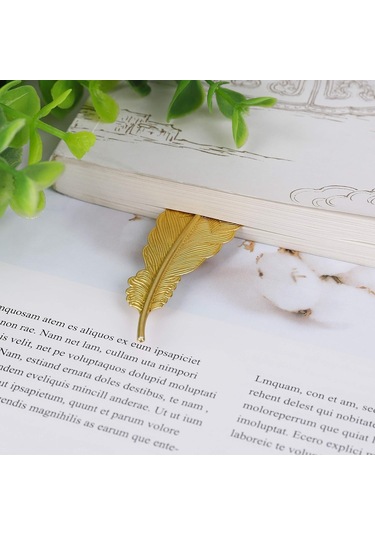 Şık Metal Tüy Ayraçları Basit Tüy Şekilli Metal Ayraçlar