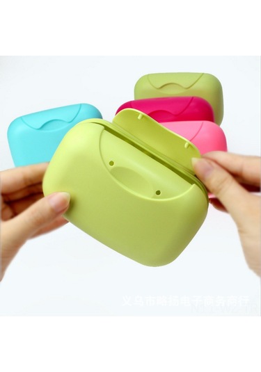 Wezone Rezervuar Kapaklı Seyahat Sabun Kutusu Büyük Boy Şeffaf Plastik Taşınabilir Ev Bakımı Gereci