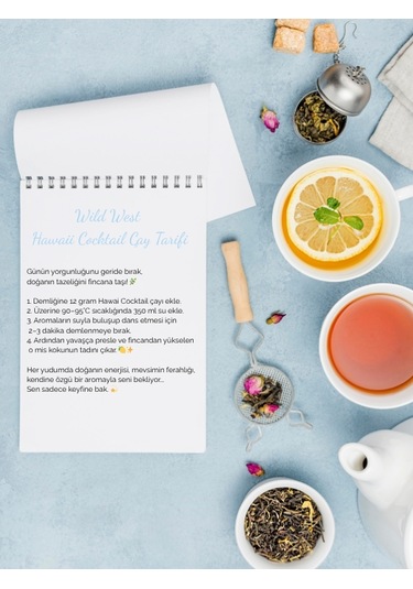 Meyve Çayı Hawaii Cocktail & French Press Seti