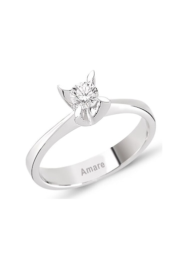 0.25 Karat Pırlanta Tektaş Yüzük (452986979)