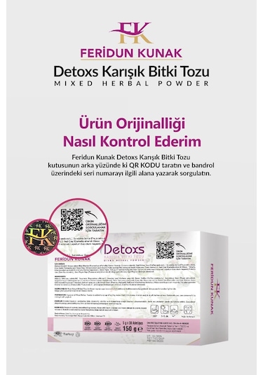 Feridun Kunak Karışık Bitki Detoxs Çayı 30 Adet