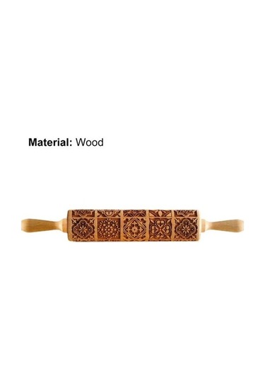 Novahub Moda Rulo Pimi Oklava Çevre Dostu Hafif 43x5cm El Yapımı Dekorasyon