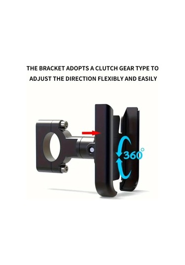 Cordial Alüminyum Alaşım Motorcycle Telefon Tutucu Ayna Ve Gidon Braketi 360 Derece Dönen