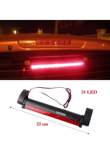 Çakar Modüllü 20 Modlu 24 Ledli Arka Cam 3.stop Lambası 12v.
