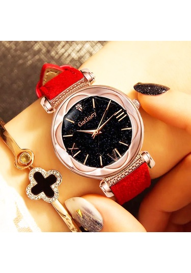 Gogoey Gs4417k Kadın Kol Saati Siyah + Bileklik
