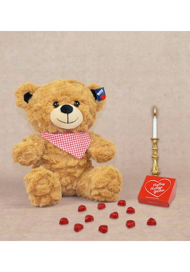 Halley 20 Cm Fularlı Atkılı Ayı