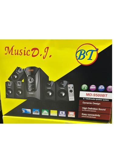 Musıc Dj Md-9500 Bt 5+1 Bluetooth Sunroud Ses Sistemi