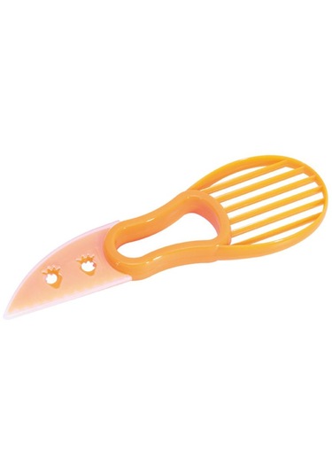 Suntek Avokado Dilimleyici 3'ü 1 Arada Kesici Çok Turuncu Turuncu Diğer