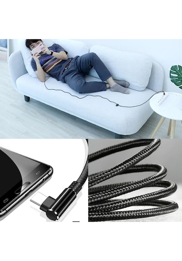 3m Type-c Şarj Kablosu Hızlı Şarj Samsung Uyumlu Type C To Type C Uzun