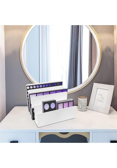 Ganzhoushop Masaüstü Dosya Düzenleyici, 4 Bölmeli Masa Depolama Ve Aksesuarlar Klasör Sıralama Makinesi Posta Kırtasiye Elektronik Beyaz