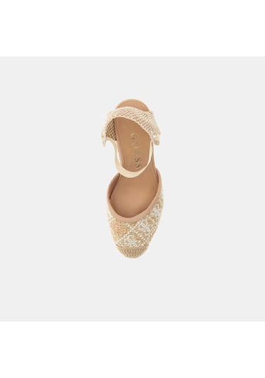 Guess Kadın Topuklu Sandalet Fljcryfal04 White-multicolor Beyaz - Çok Renkli