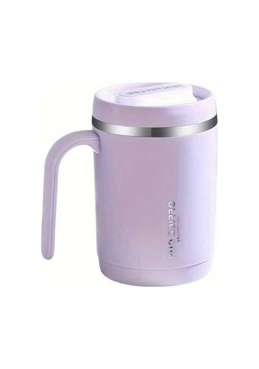 Besthome1 Kapaklı Büyük Kapasiteli Paslanmaz Çelik Termos, Soğuk-tutucu Mor Mor