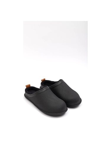 Gezer Kışlık Islak Zemin Erkek Terlik (554652456) Siyah