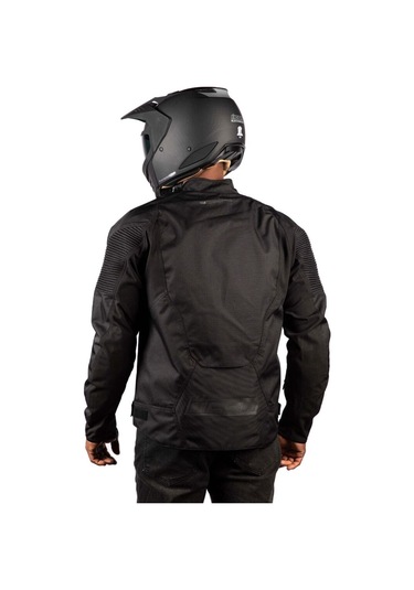 Icon Overlord 3 Korumalı Motosiklet Montu Siyah