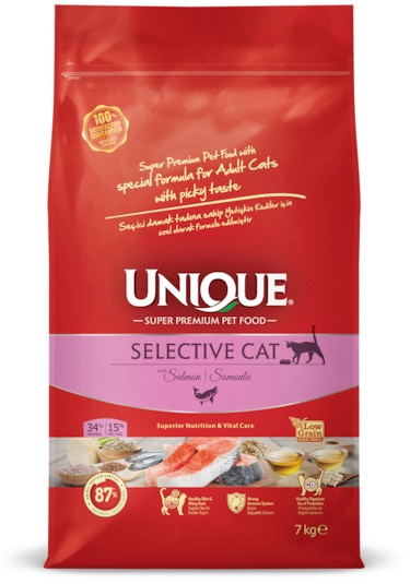 Unıque Yetişkin Selective Somonlu Kedi Maması 7 Kg