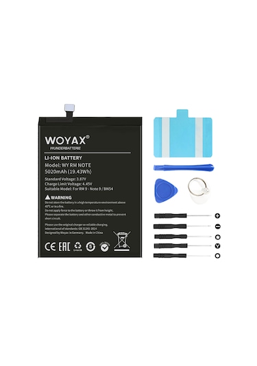 Woyax By Deji Xiaomi Redmi Note 9 / Redmi 9 Mucize Batarya