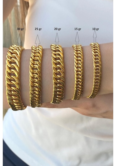 Zümrüt Sarraf 22 Gram 22 Ayar Altın Dallas Kadın Bileklik