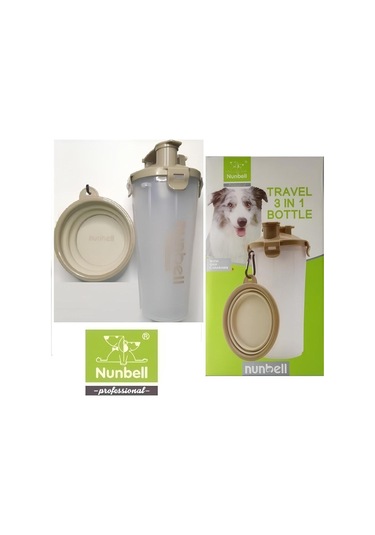 Nunbell Köpek Seyahat Mama Su Kabı Seti 22.5 x 10.5 CM