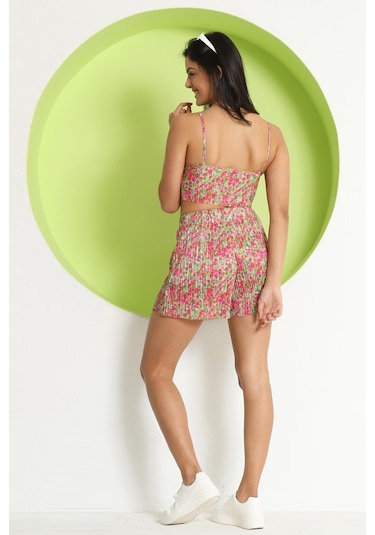 Kadın Piliseli Alt Üst Takım Pembe