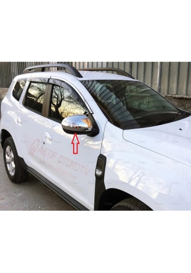 Yeni Dacia Duster Krom Ayna Kapağı 2018 Üstü Paslanmaz