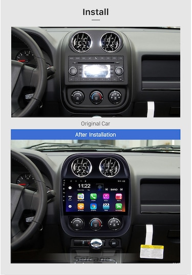 Jeep Compass 2010-2014 Multimedya Navigasyon Usb Kamera Carplayer 4 Ram