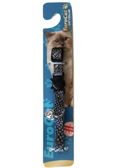 EuroCat Kedi Boy. Tas. Deri Des.10mm28cm Tek Gri