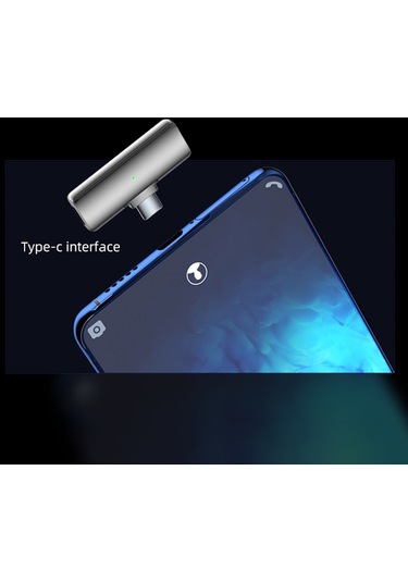 S16 Kablosuz Yaka Mikrofonu Taşınabilir Mini Tip-c Yaka Mikrofonu Seti Verici + Alıcı 681400557a