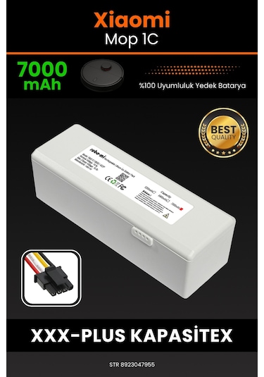Xiaomi Mi Vacuum Mop 1c Uyumlu 7000.mah Batarya