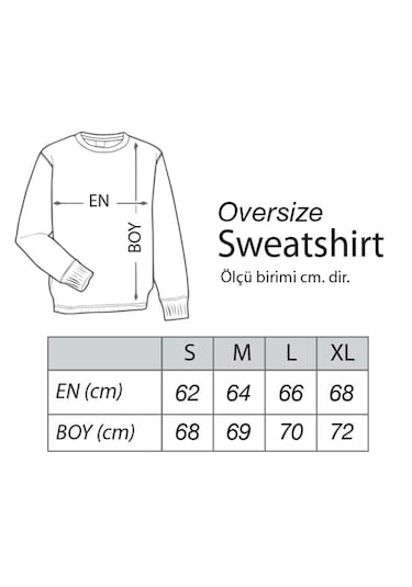 Game On Oversize Sweatshirt Kırmızı