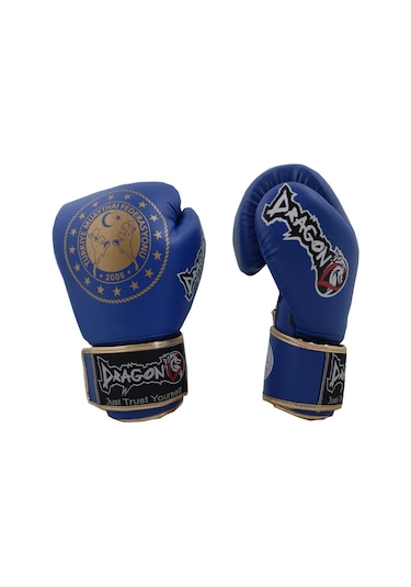 Dragondo 30218-p Martina Muaythai Federasyon Onaylı Boks Eldiveni Mavi