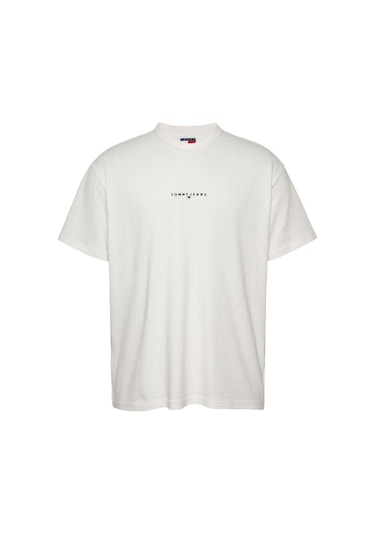 Tommy Hilfiger Tjm Rlx Lınear Logo Tee Ext-7248 Beyaz