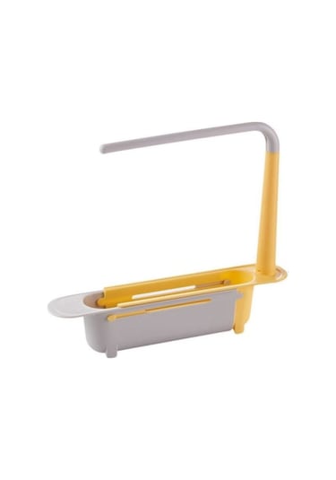 Lemestar Mutfak Lavabo Uzatılabilir Sulama Rafı - Havlu Kurutma Ve Çamaşır Düzenleyici, İki Fonksiyonlu, Renk Seçenekli Sarı