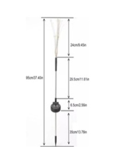 Solar Panelli Hai 150 Led Işık Saplamalı Gün Işığı 2'li Set Çok Renkli