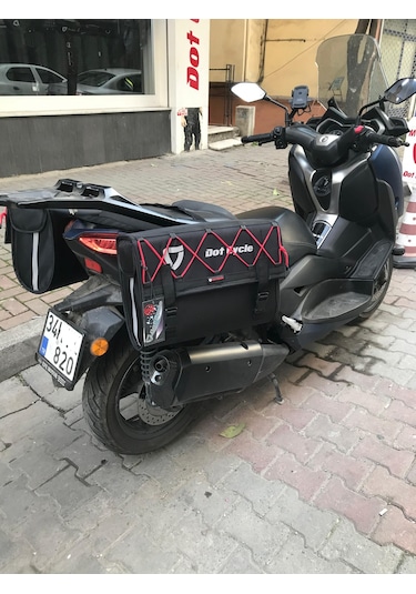 Motosiklet Plastik Destekli Yan Çanta Takımı 2'li