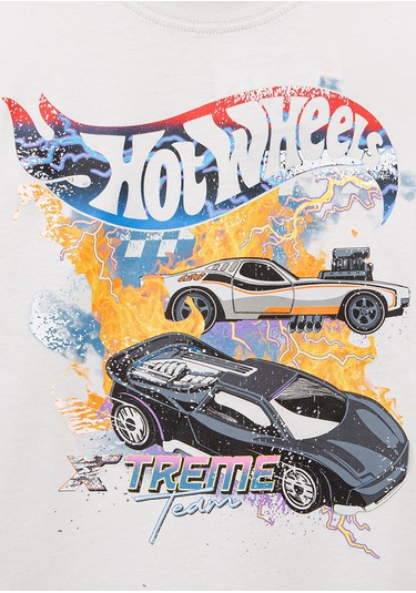 Mavi - Hot Wheels Baskılı Gri Tişört 6610303-80618 Gri