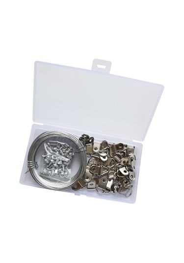 Homyl Modern Çerçeve Askı Seti Metal Duvar Montajı İçin Gümüş