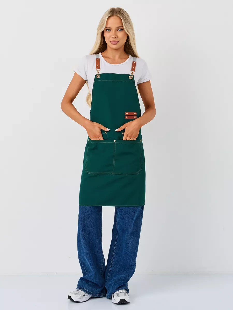 Dadilove Mutfak Önlüğü, Manikür Ve Kuaför Ustası İçin. 221234554 Yeşil