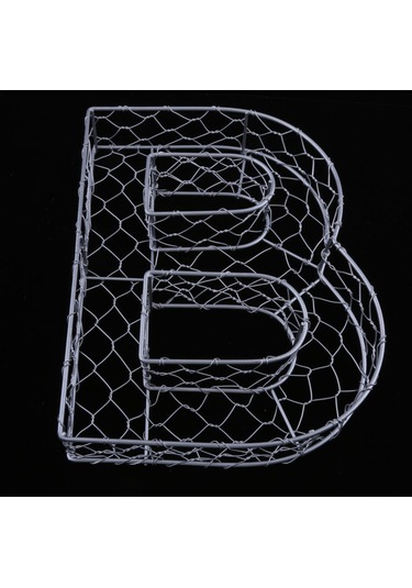 Suntek Magideal Alfabe Demir Tel Çelenk Çerçeve Etli Saksı Metal B