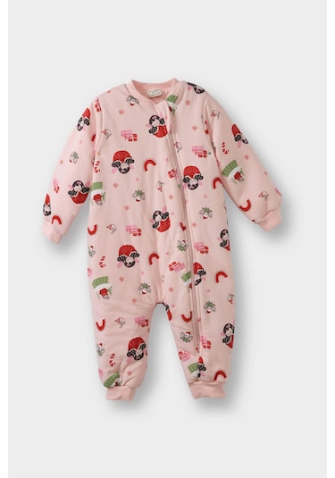 Defacto Kız Bebek 1,6 Tog Elyaf Desenli Tulum F3565a525wnpn127 Pembe-pn127