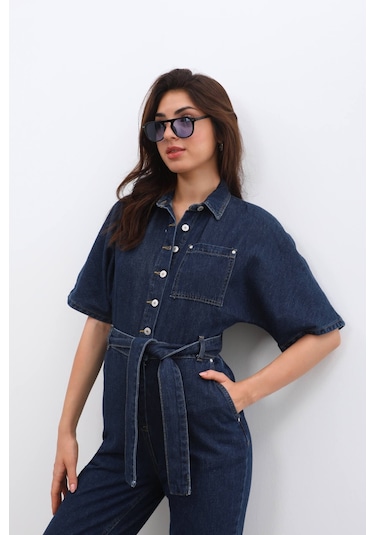 Kadın Yarasa Kol Jean Tulum Rins 001