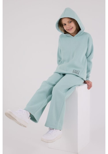 Rolypoly Kız Çocuk Yeşil Eşofman Takımı Rp3692-c-v3 Yeşil