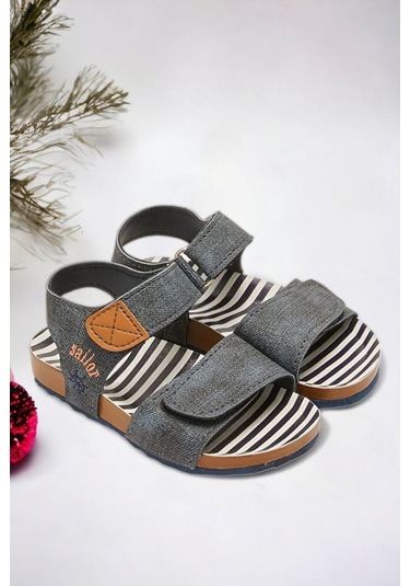 Lacivert Geçişli Çocuk Sandalet 001