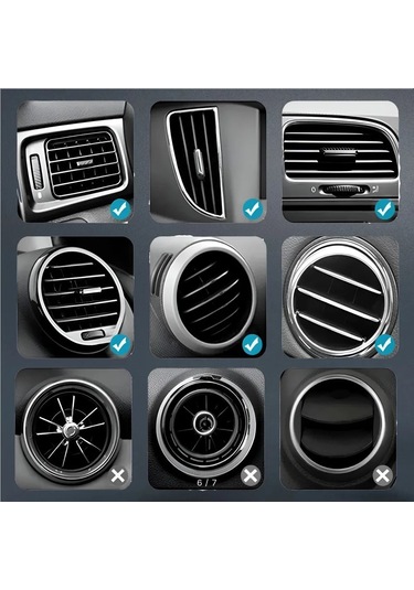 Yifomall Araç Telefon Tutucu, 360 Ayarabilir, Çıkış Hava Grili Uyumlu, Sabit Ve Hafif, Akıllı Telefonlar İçin Evrensel, Sürüş Güvenliğini Artırır