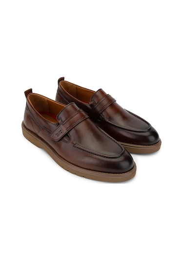 Tamer Tanca Erkek Hakiki Deri Kahverengi Casual Ayakkabı 537 3461 Erk Ayk Sk24-25 Cevız Dr Ceviz Kahverengi