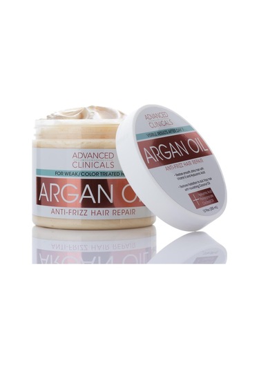 Advanced Clinicals Argan Yağı Kabarma Önleyici Onarıcı Saç Maskesi 340 G