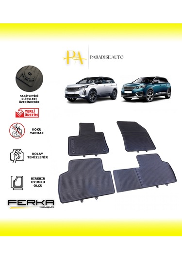 Peugeot 5008 2016 Ve Üstü Araca Özel Paspas