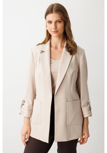 Kadın Ceket Ekol 25yekl04530 Taş
